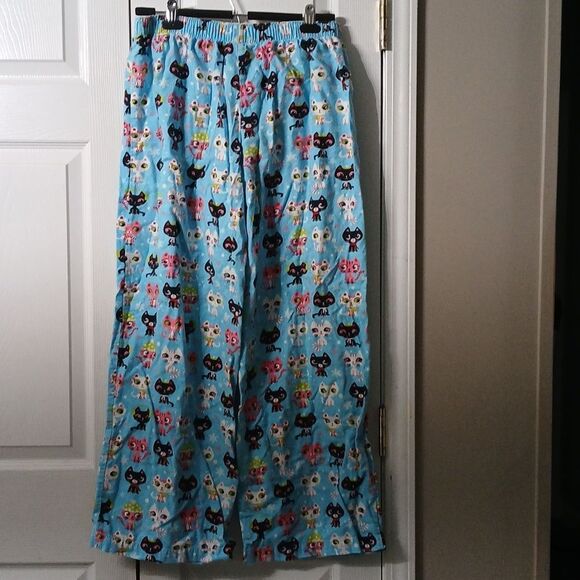 Victoria's Secret kitty cat 2 pc pajama pj set Sz L EUC - Picture 9 of 11